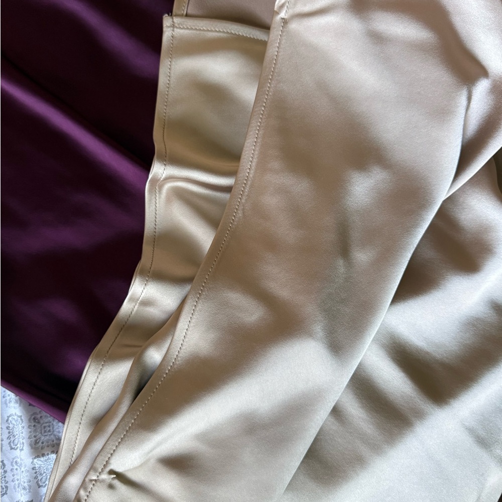 Old Navy Satin Midi Skirt Mocha L - Picture 2 of 3